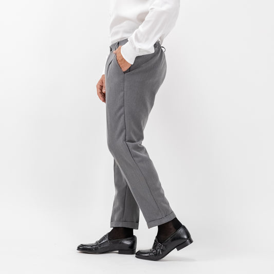 Pantalone con molla posteriore - Grigio