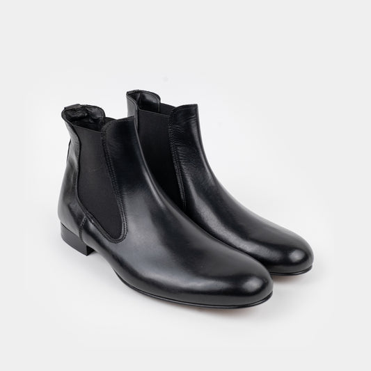 Stivaletto in pelle - Nero
