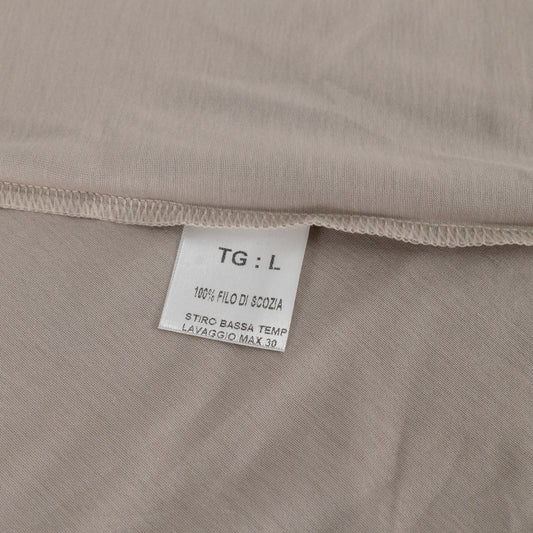 T-shirt in Filo di Scozia - Beige