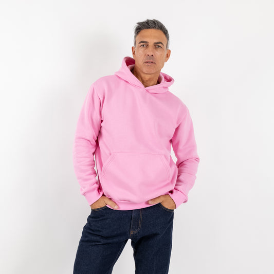 Felpa regular con cappuccio - Rosa