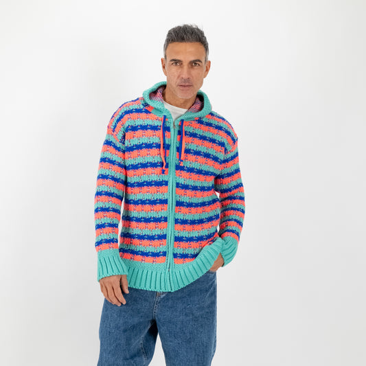 Felpa con zip knitwear - Multicolor
