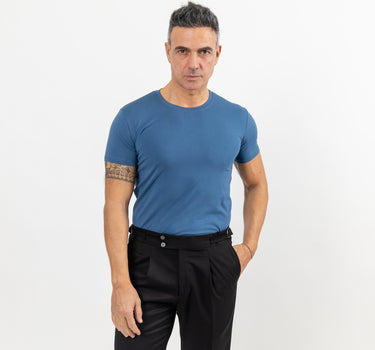 T-shirt Slim Fit Sottile - Blu Jeans