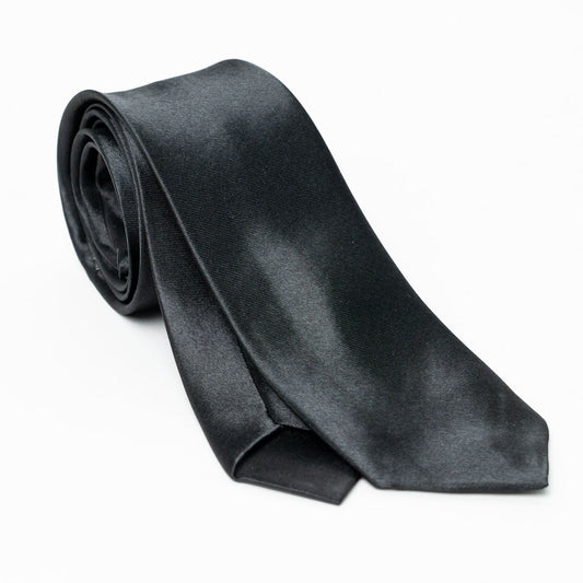 Cravatta slim monocromo - Nero