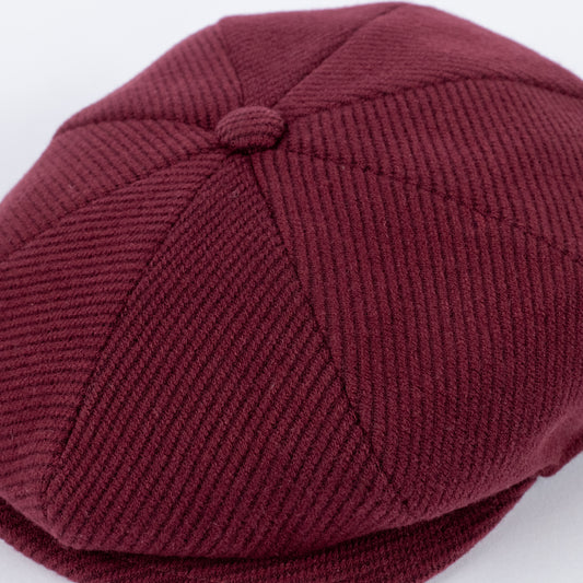 Coppola in lana a costine - Bordeaux