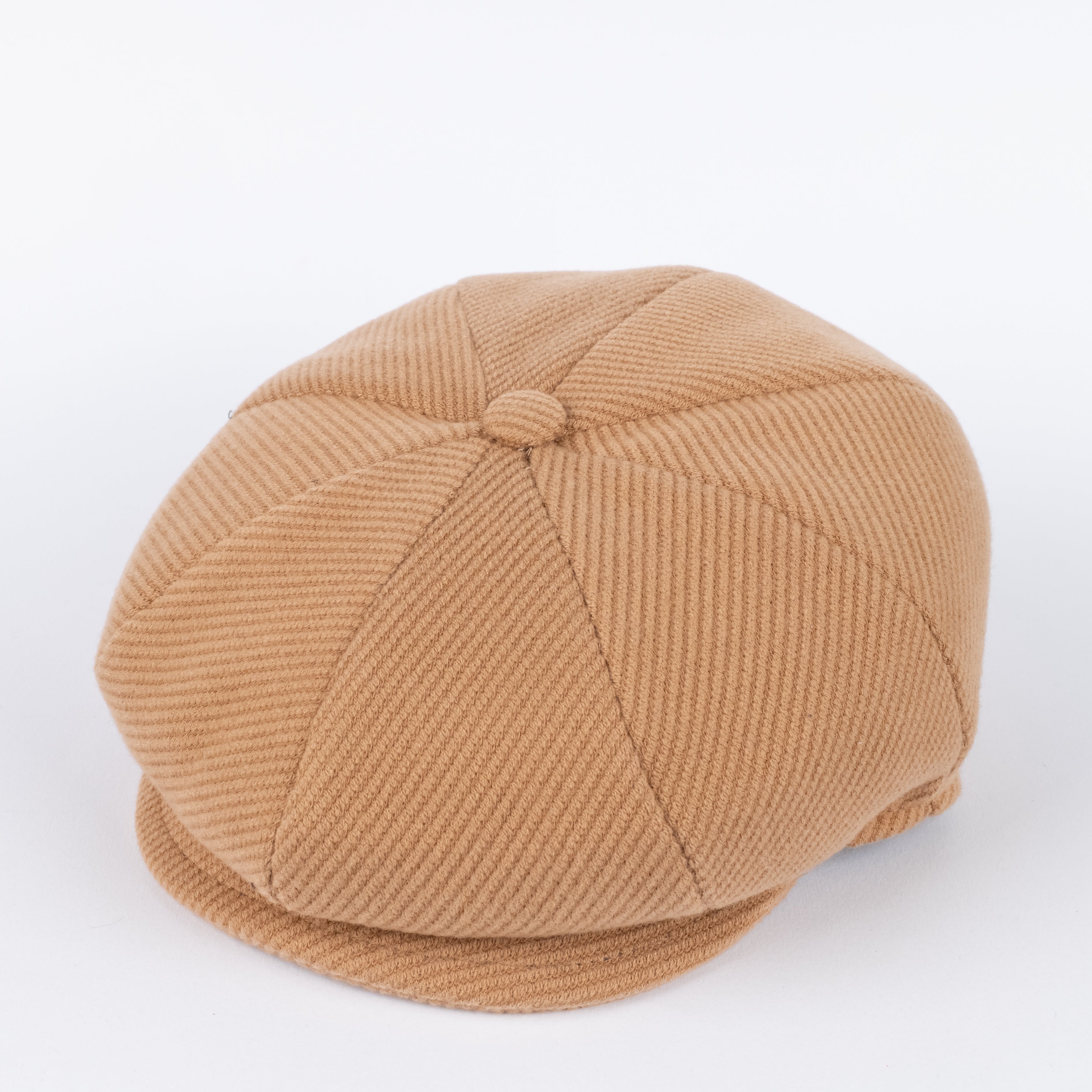 Coppola in lana a costine - Beige