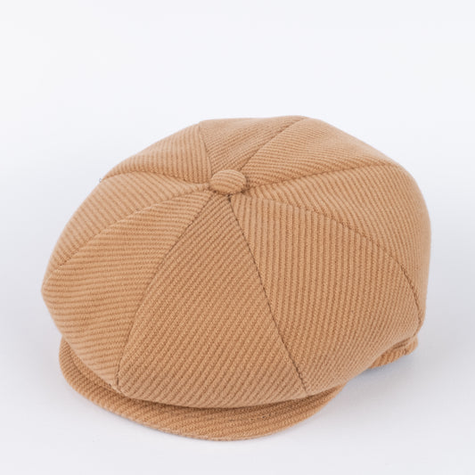 Coppola in lana a costine - Beige