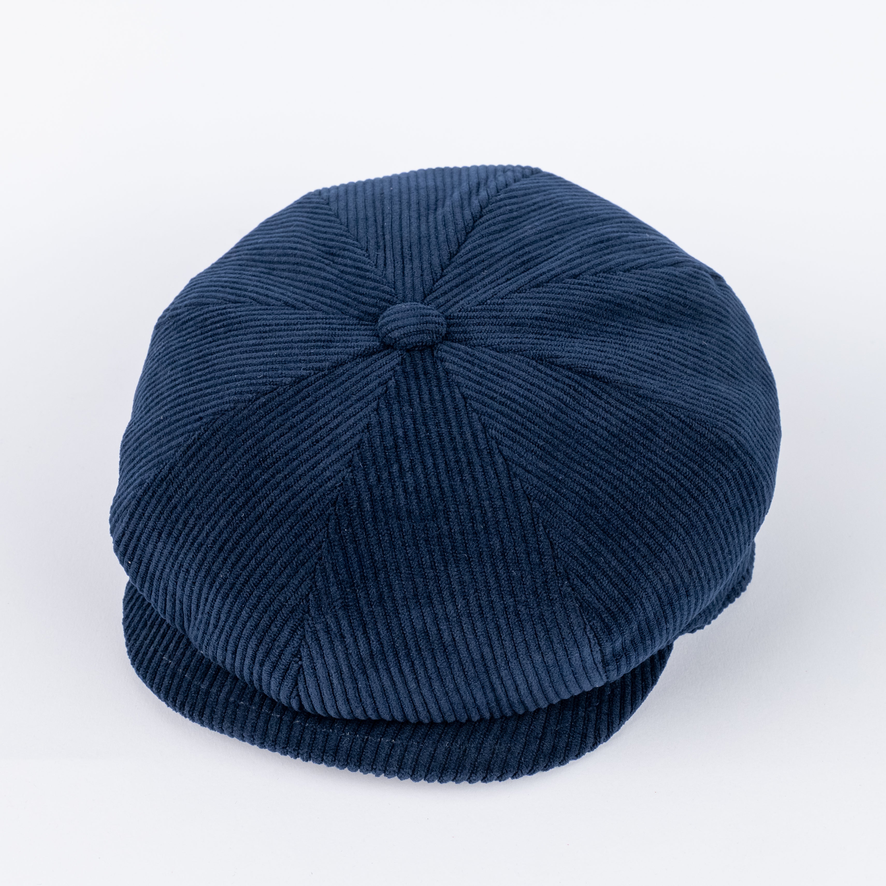 Coppola in lana effetto velluto a coste - Blu