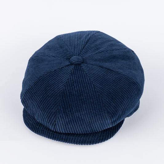 Coppola in lana effetto velluto a coste - Blu