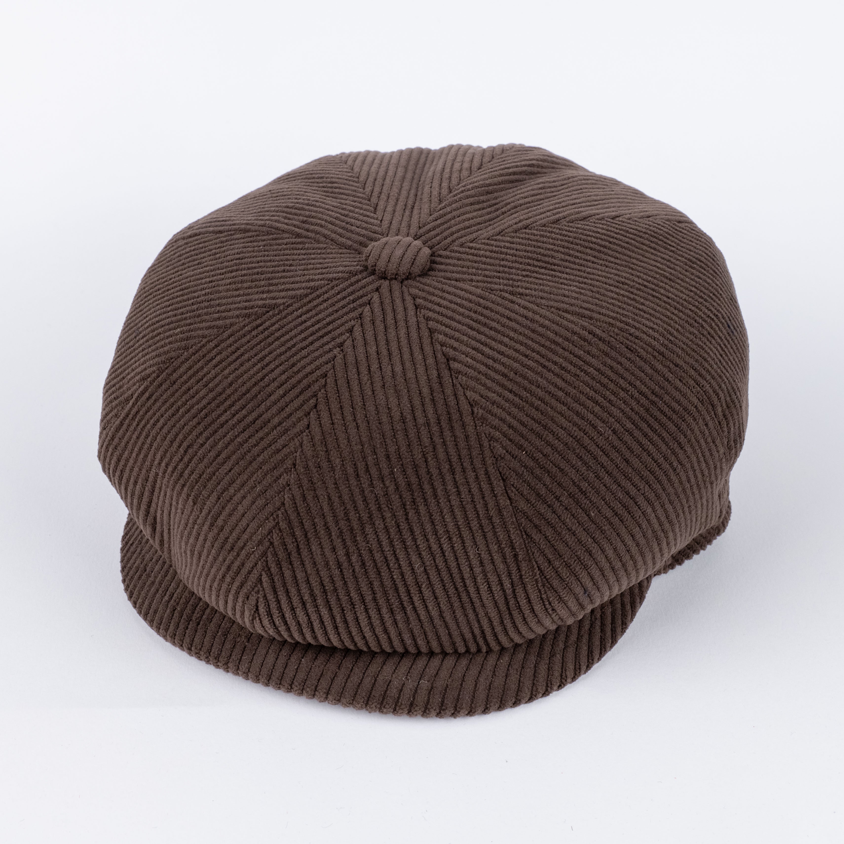 Coppola in lana effetto velluto a coste - Moro