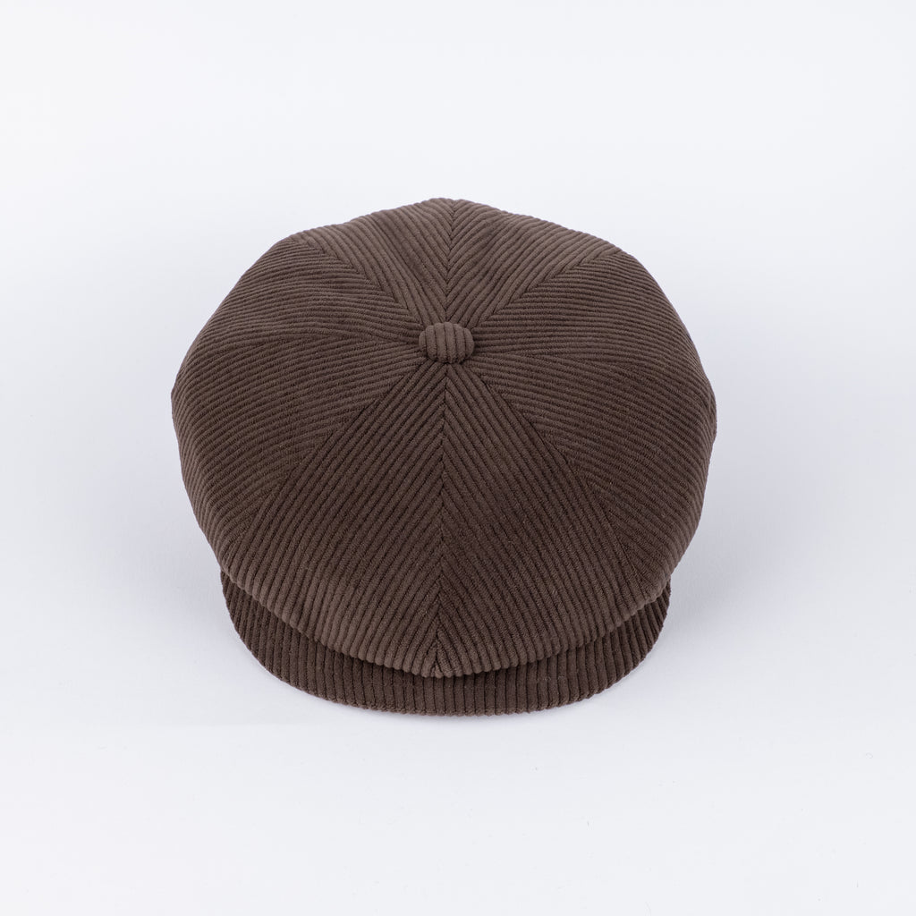 Coppola in lana effetto velluto a coste - Moro