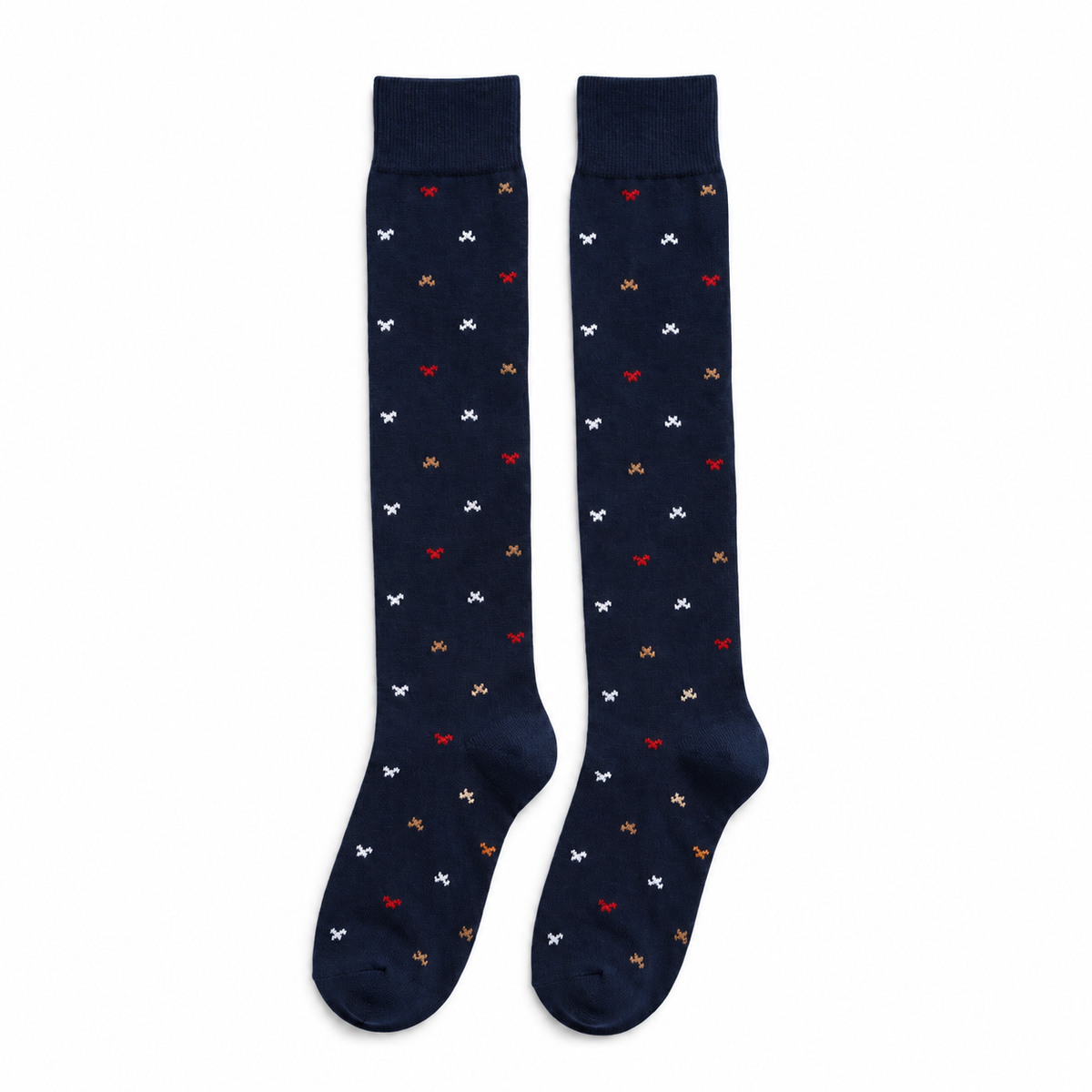 Calze lunghe caldo cotone - Blu notte