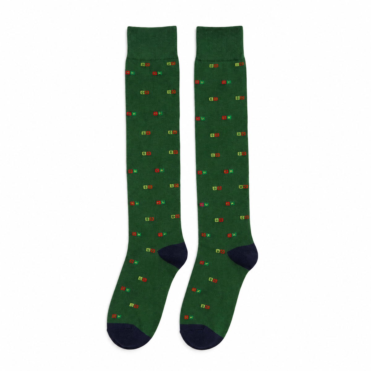 Calze lunghe caldo cotone - Verde