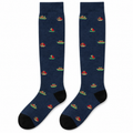 Calze lunghe caldo cotone - Blu Navy