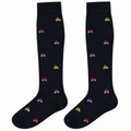 Lange Socken aus warmem Baumwollmix - Schwarz