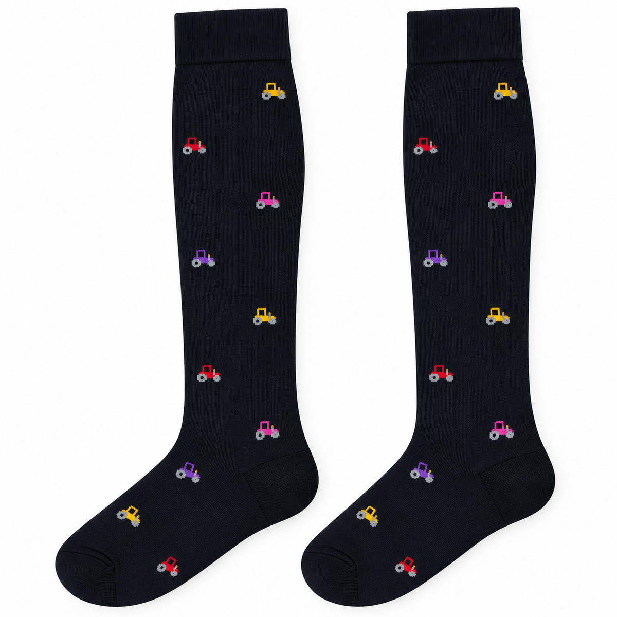 Lange Socken aus warmem Baumwollmix - Schwarz
