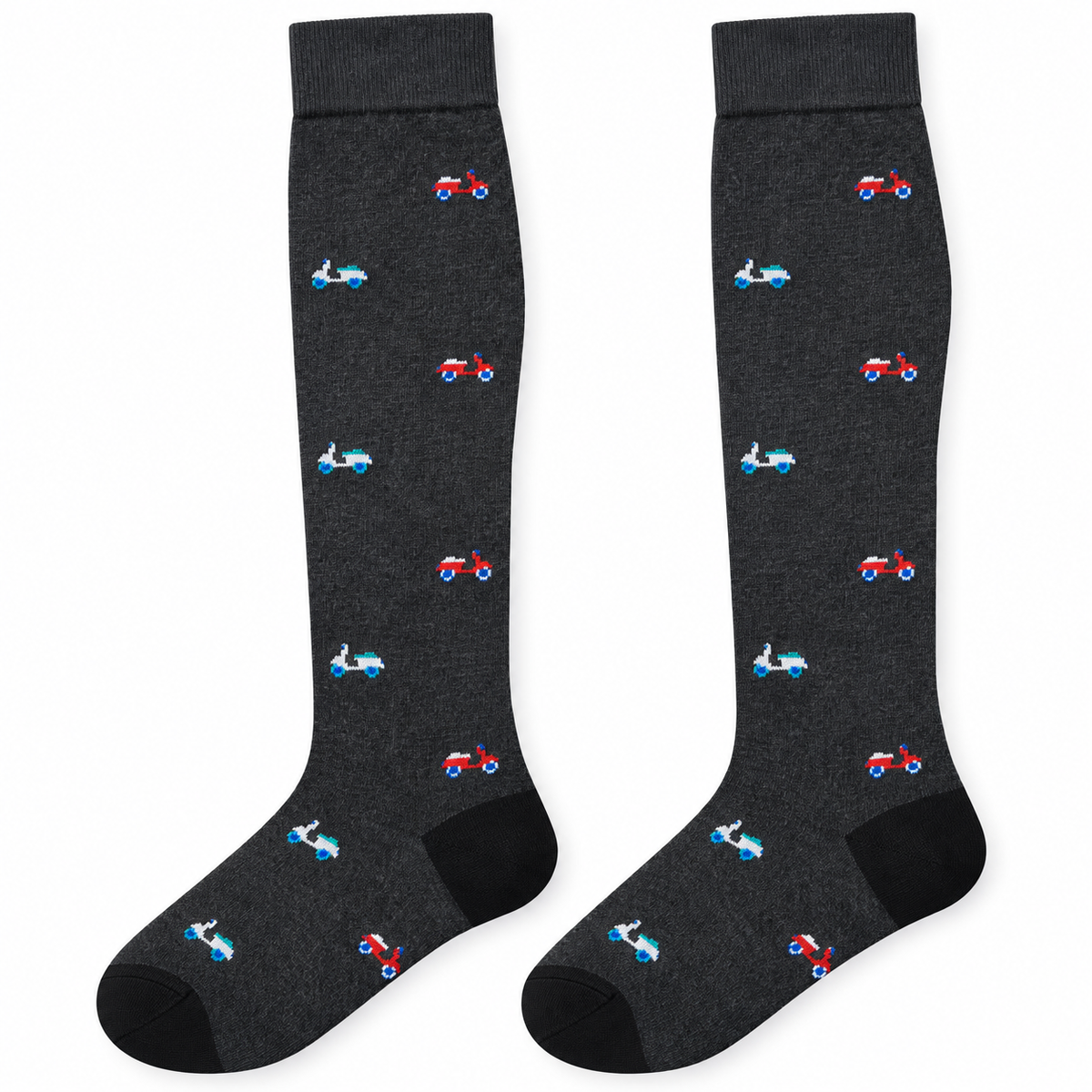 Chaussettes longues en coton chaud - Gris