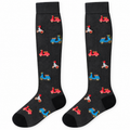 Lange Socken aus warmem Baumwollstoff - Grau