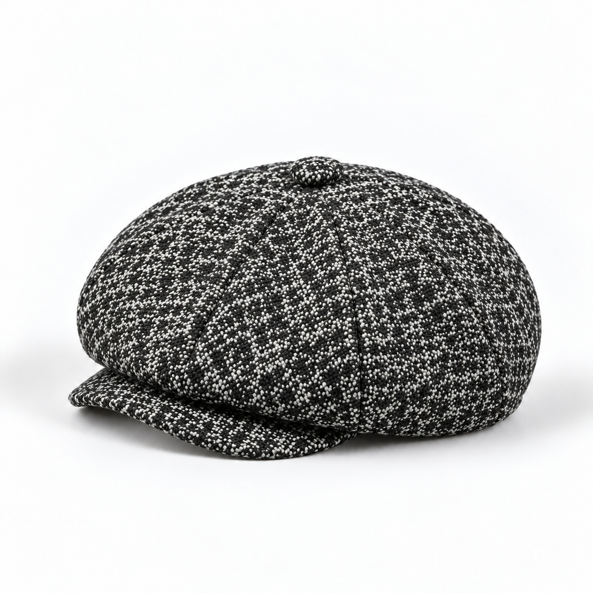 Casquette en laine bouclée - Noir