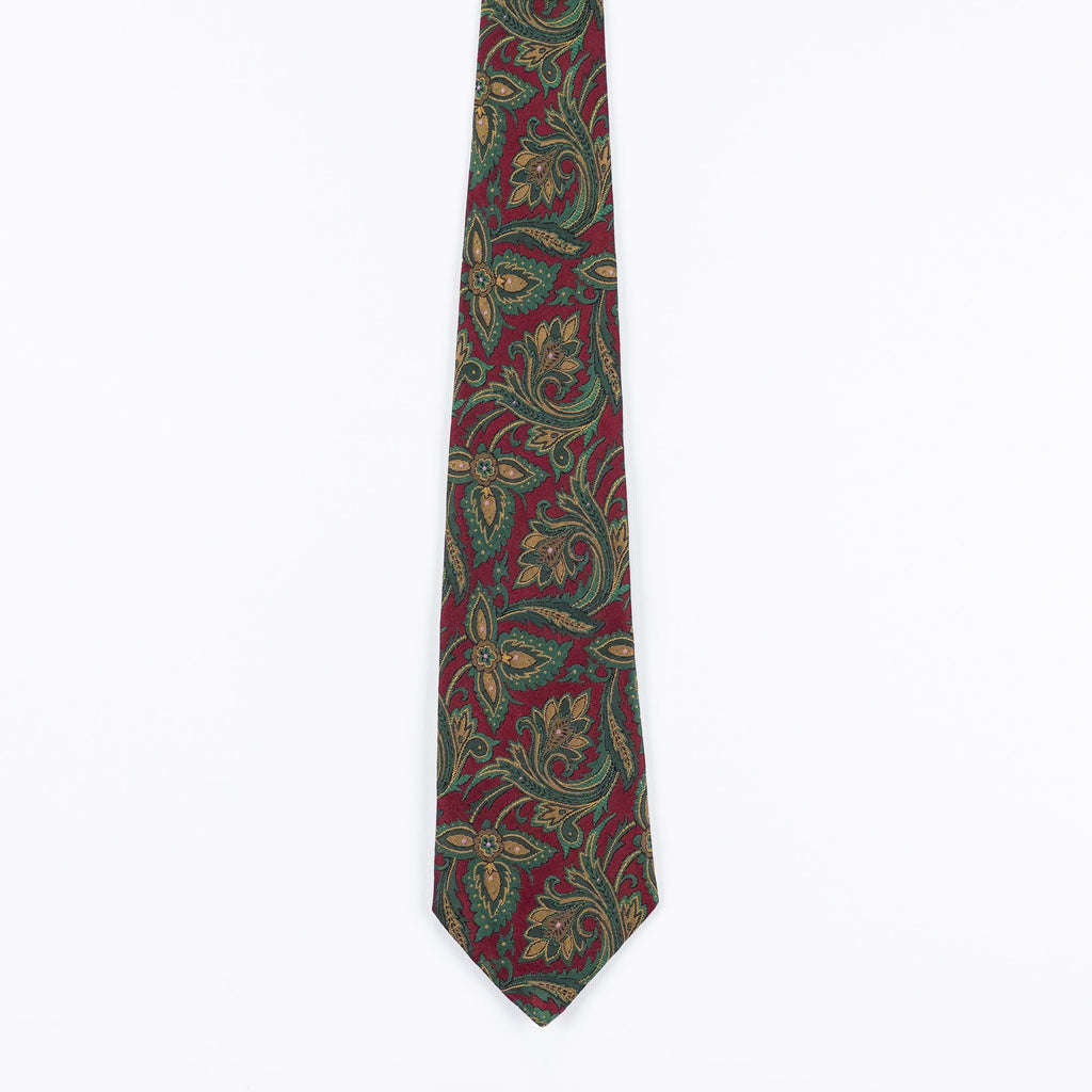 Cravatta fantasia Paisley 100% Seta - 9,5 cm