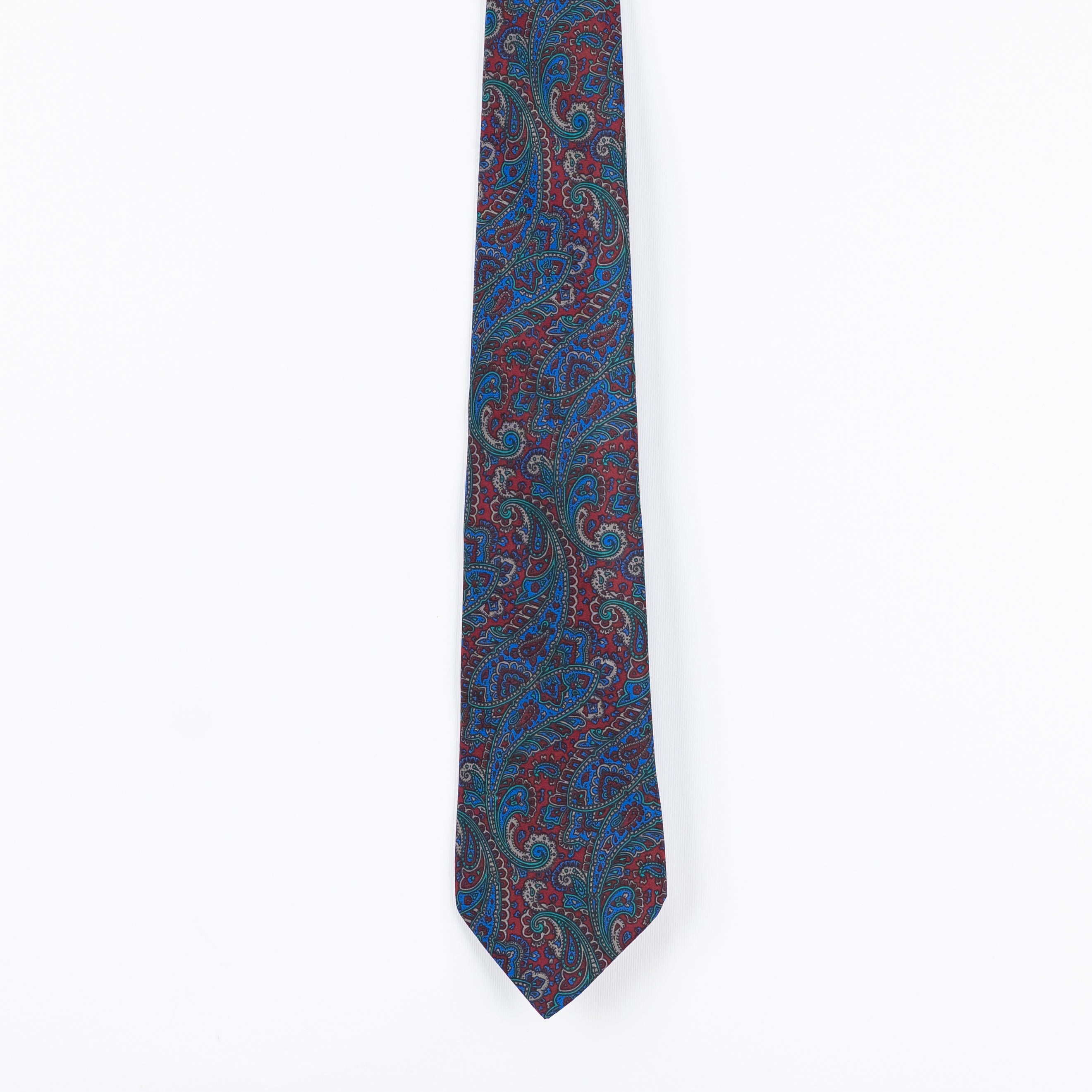 Cravatta fantasia Paisley 100% Seta - 8 cm