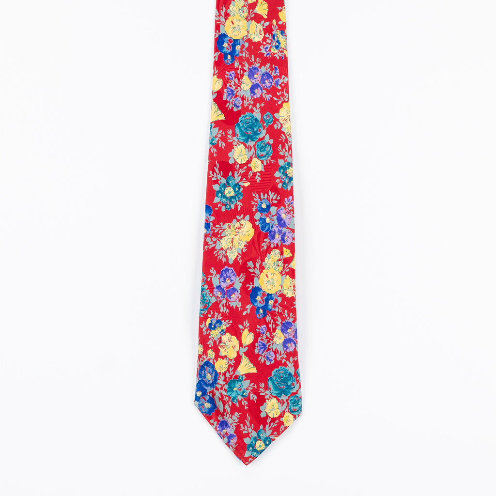 Cravatta Fantasia Floreale  100% Seta - 10 cm