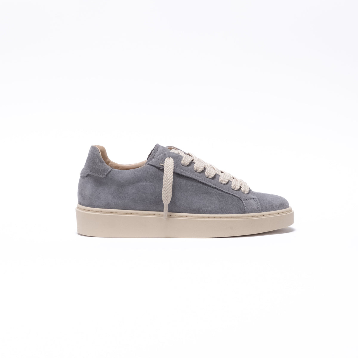 Sneaker Essenziale in Camoscio - Grigio