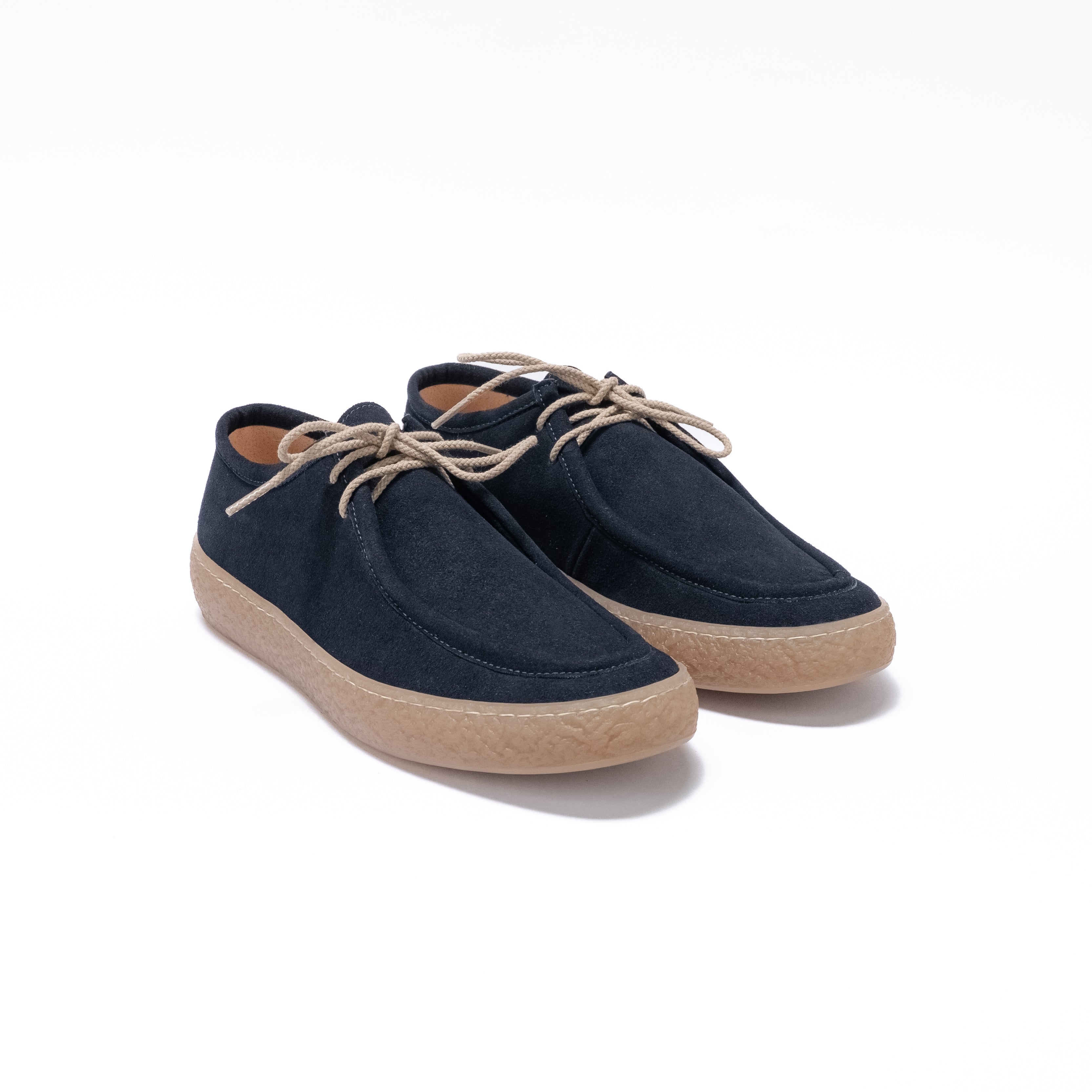 Ingegnere in camoscio con fondo crepe - Blu