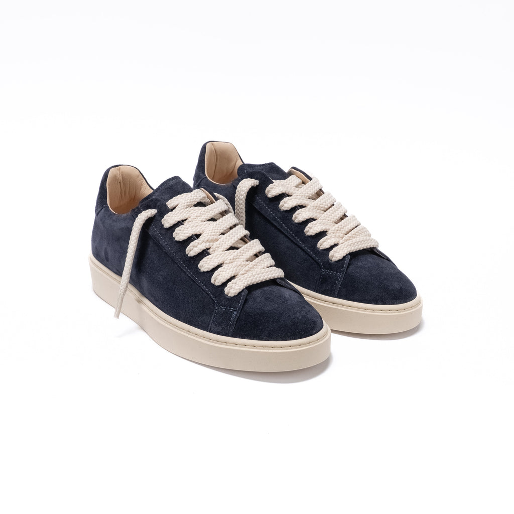 Sneaker Essenziale in Camoscio - Blu