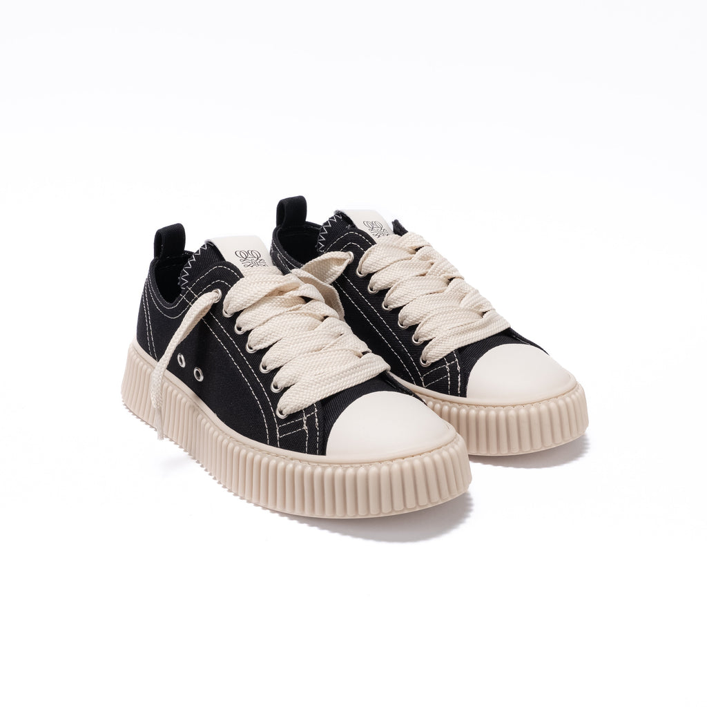 Sneaker Para Alta in Canvas – Nero