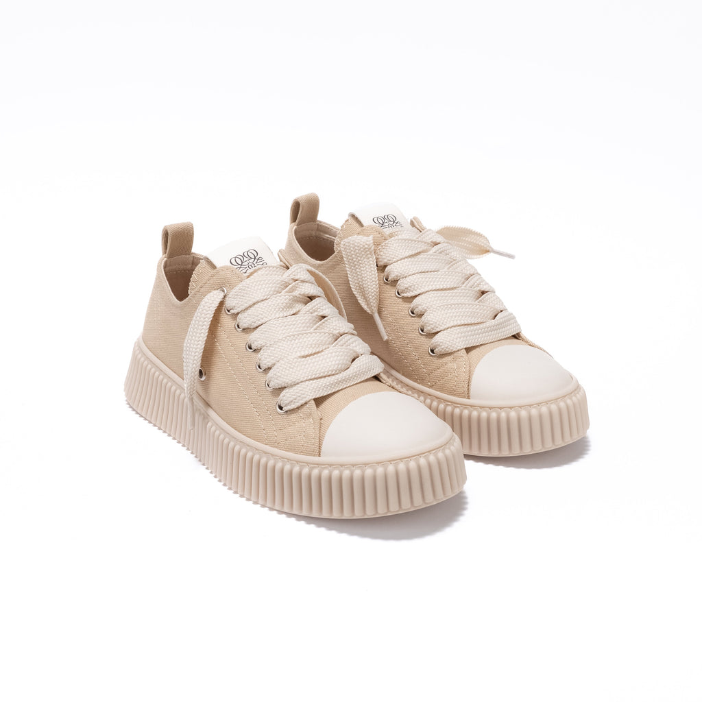 Sneaker Para Alta in Canvas – Sabbia