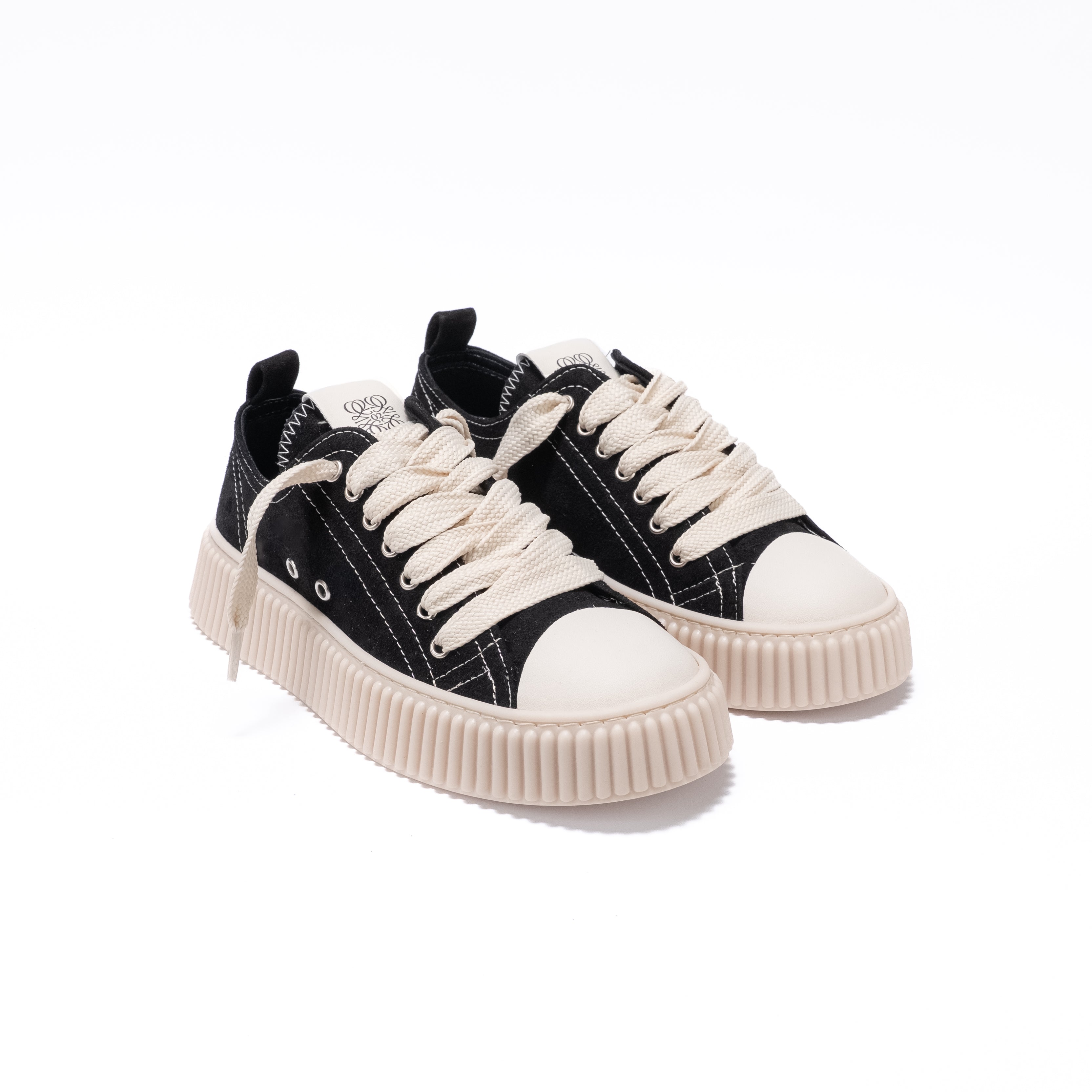 Sneaker Para Alta in Camoscio – Nero