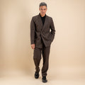 Abito oversize con bottone singolo - Marrone