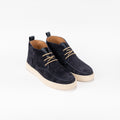 Mocassino polacchino in camoscio - Blu