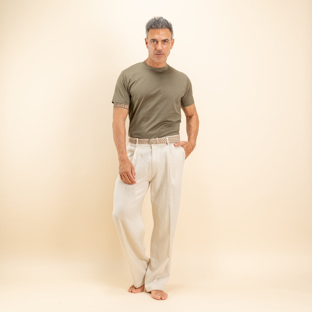 Filo di Scozia Cotton T-shirt - Sage