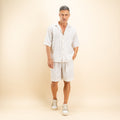 Coordinato effetto lino con pantaloncino - Burro