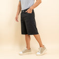 Bermuda jeans sartoriale - Nero