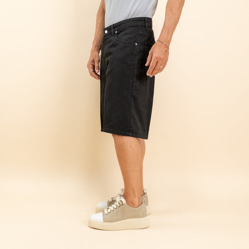 Bermuda jeans sartoriale - Nero