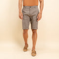 Bermuda sartoriale con elastico posteriore - Moro