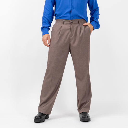 Pantalone taglio dritto - Fango