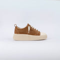 Zapatillas de ante con cordones extragrandes - Camel