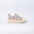Sneaker in suede con Lacci Oversize - Perla