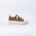 Sneaker in tela con Lacci Oversize - Tortora