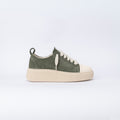 Zapatillas de ante con cordones oversize - Verde militar