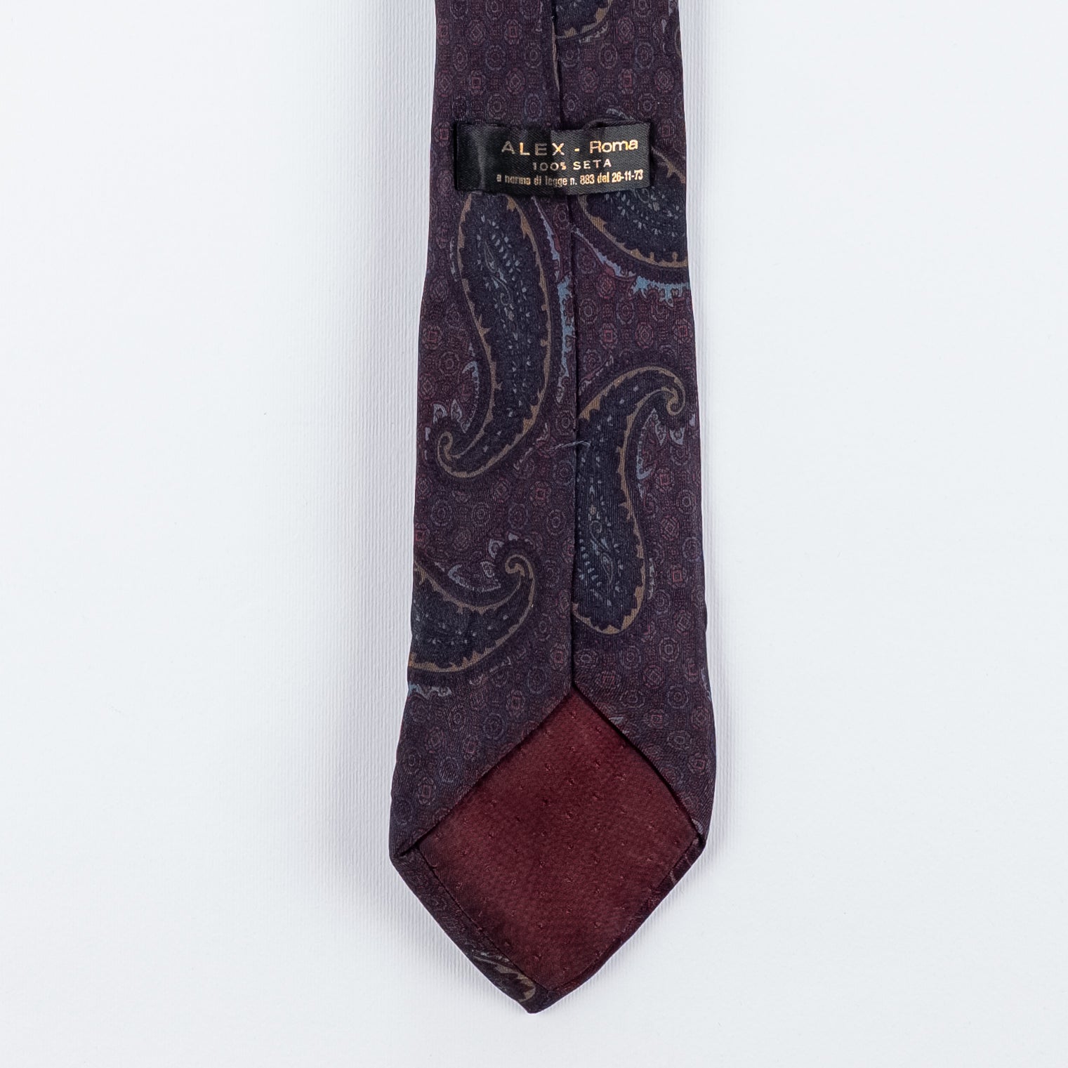 Cravatta fantasia Paisley  - 100% Seta 7,5 cm              c