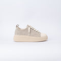 Zapatillas de ante con cordones oversize - Beige