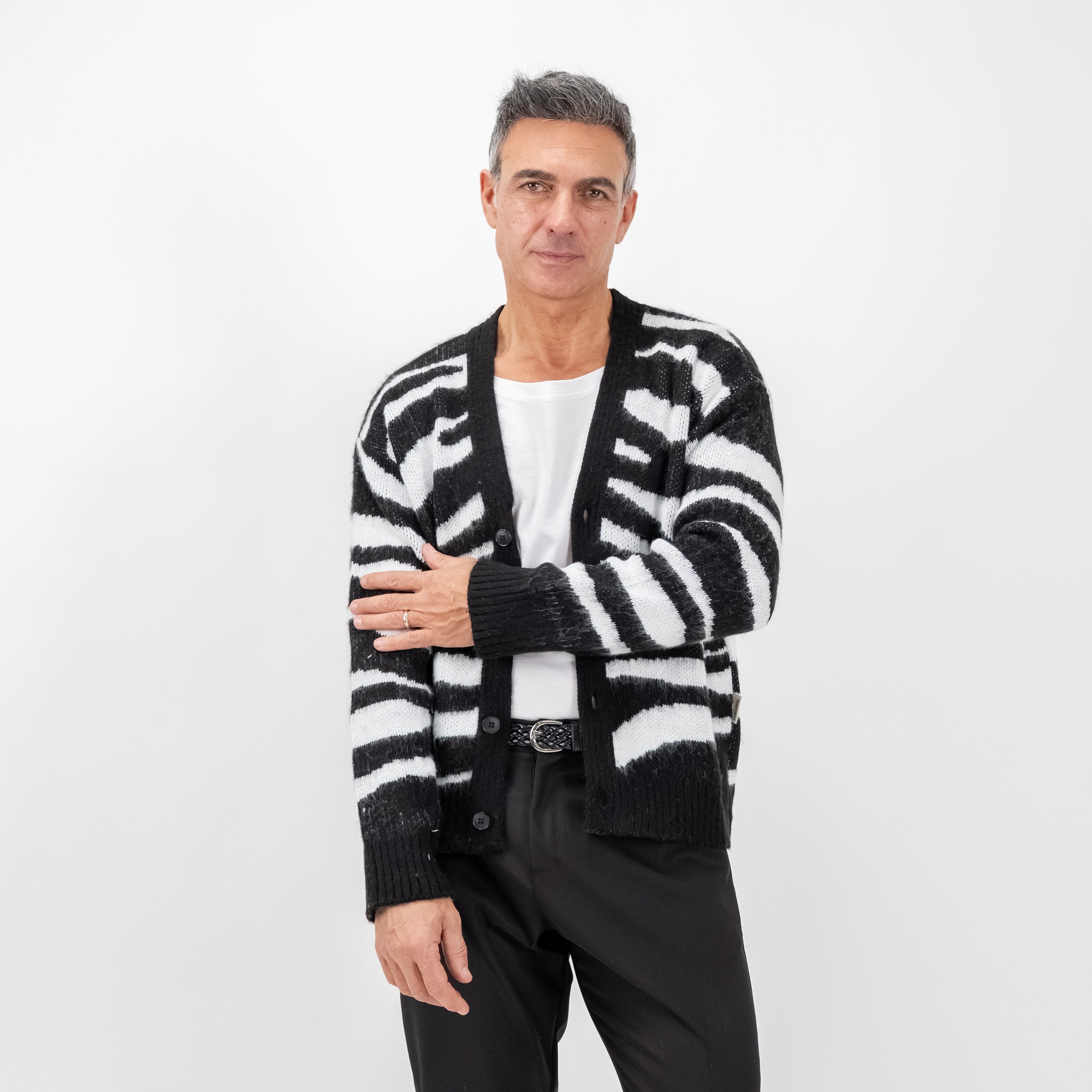 Cardigan zebra print