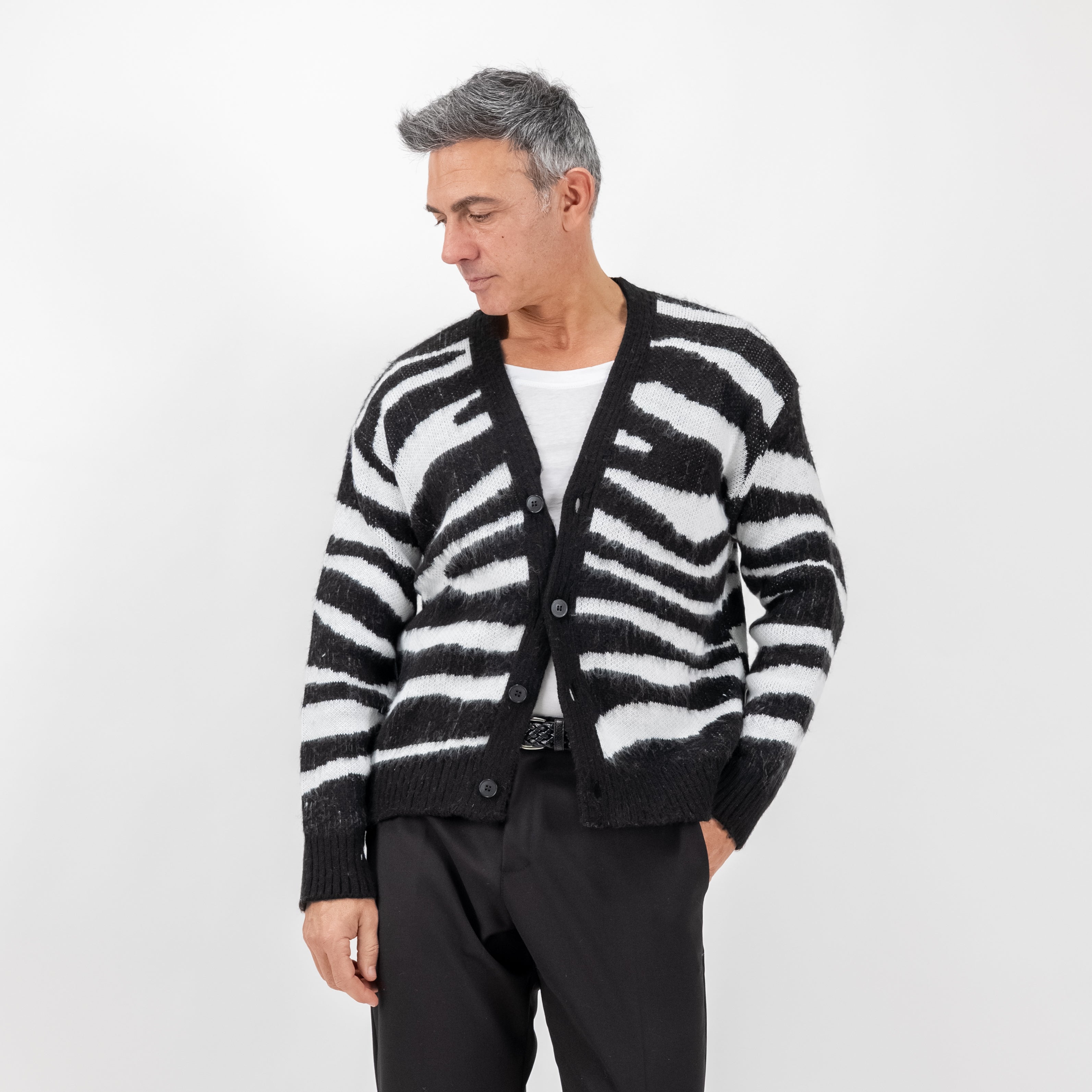 Cardigan zebra print