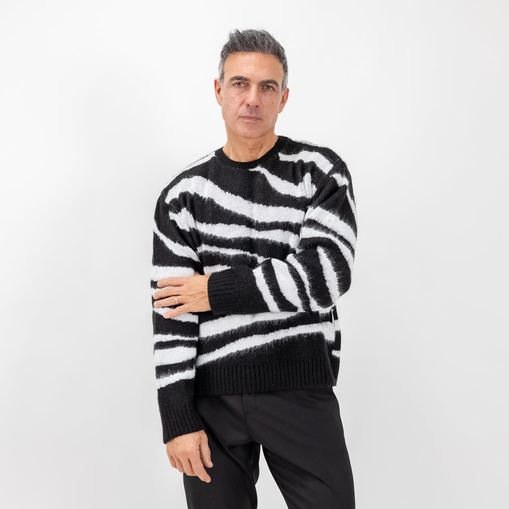 Maglione zebra print