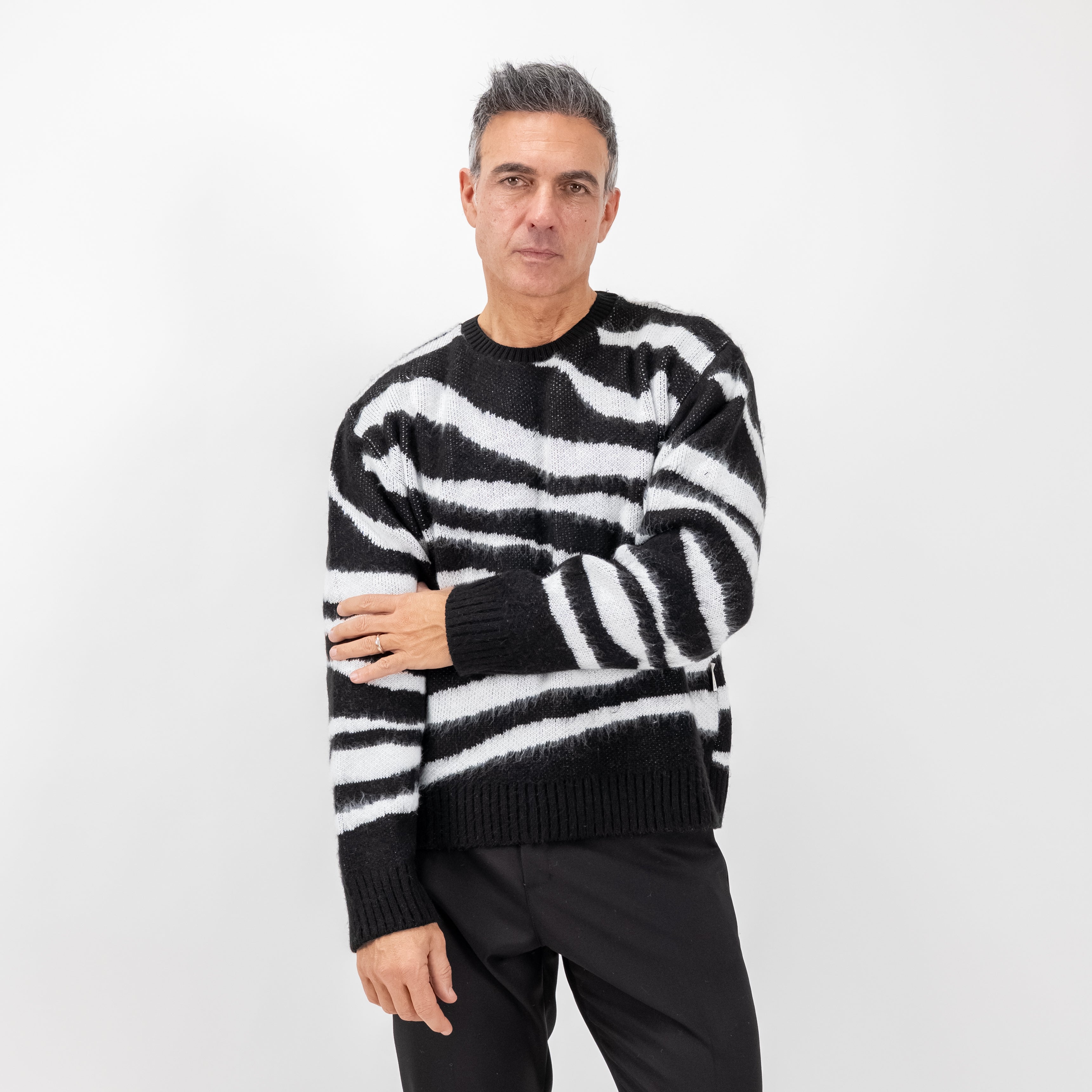 Maglione zebra print