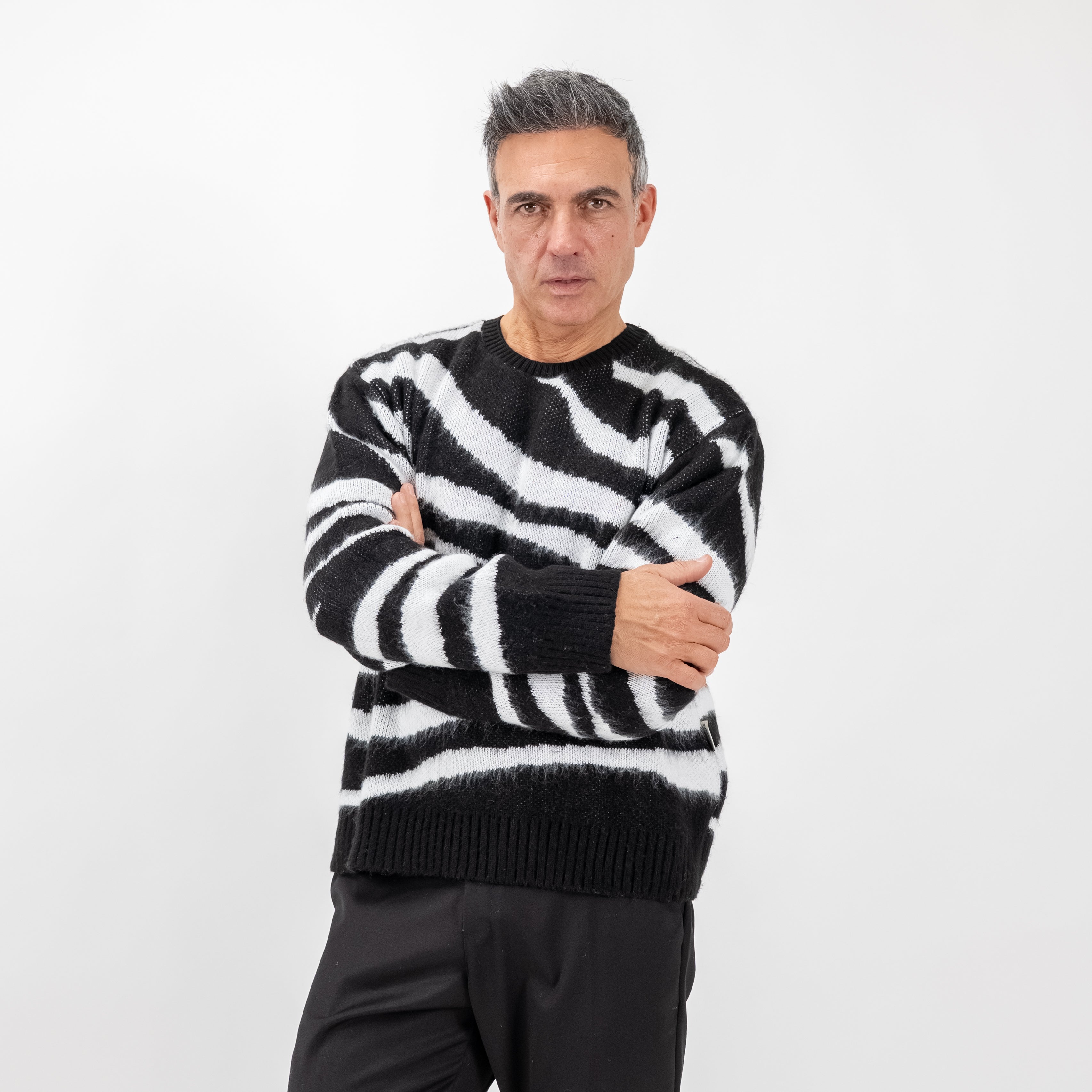 Maglione zebra print